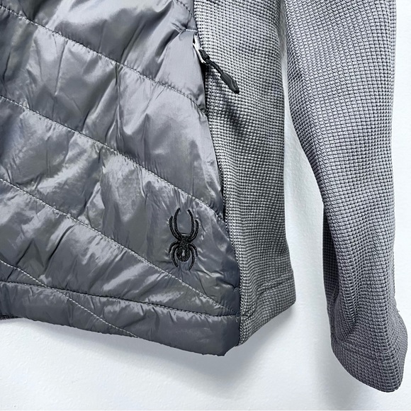 Grey Mineral Color Spyder Nova Front Zip Hybrid Jacket - Duplicate - Picture 9 of 16